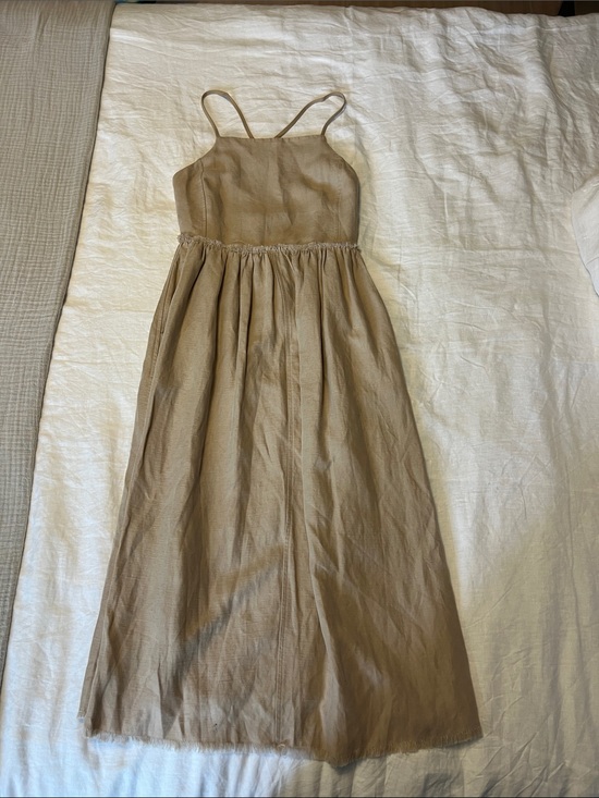Aritzia Dresses & Skirts - Aritzia Beige/Tan Spaghetti-Strap Maxi Dress